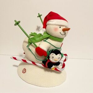 Hallmark Jingle Pals Swooshin Duo Singing Snowman 2012 Christmas Penguin Sled